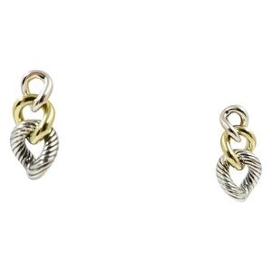 David Yurman two-tone chain earings